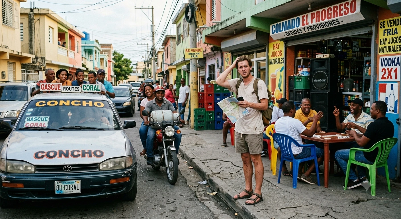 Extranjero confundido en al Republica Dominicana