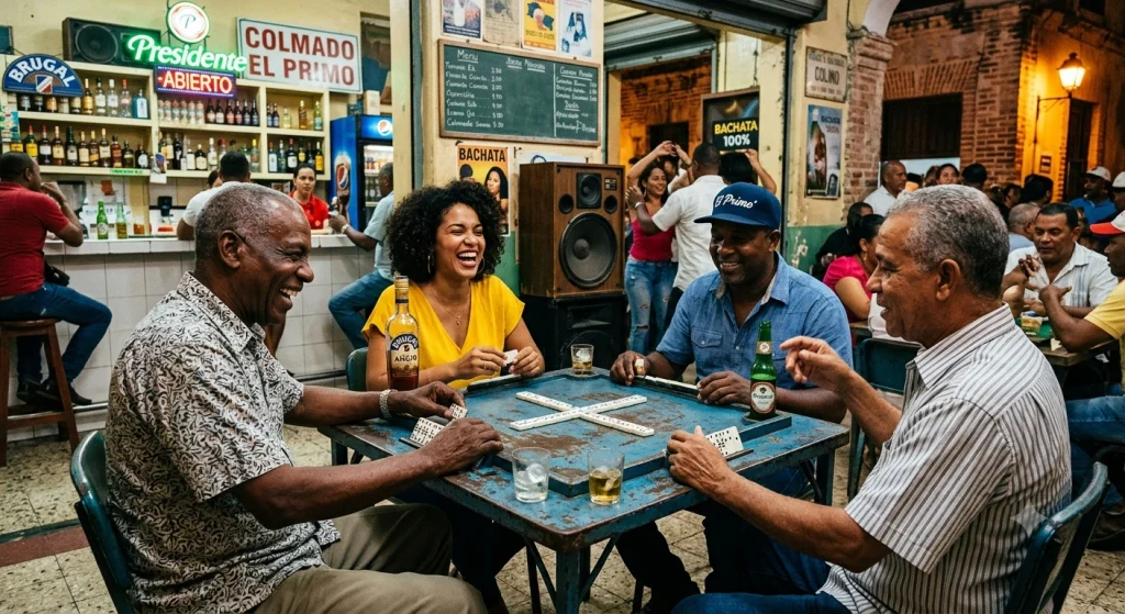 Los Primeros en todo jugando Dominó